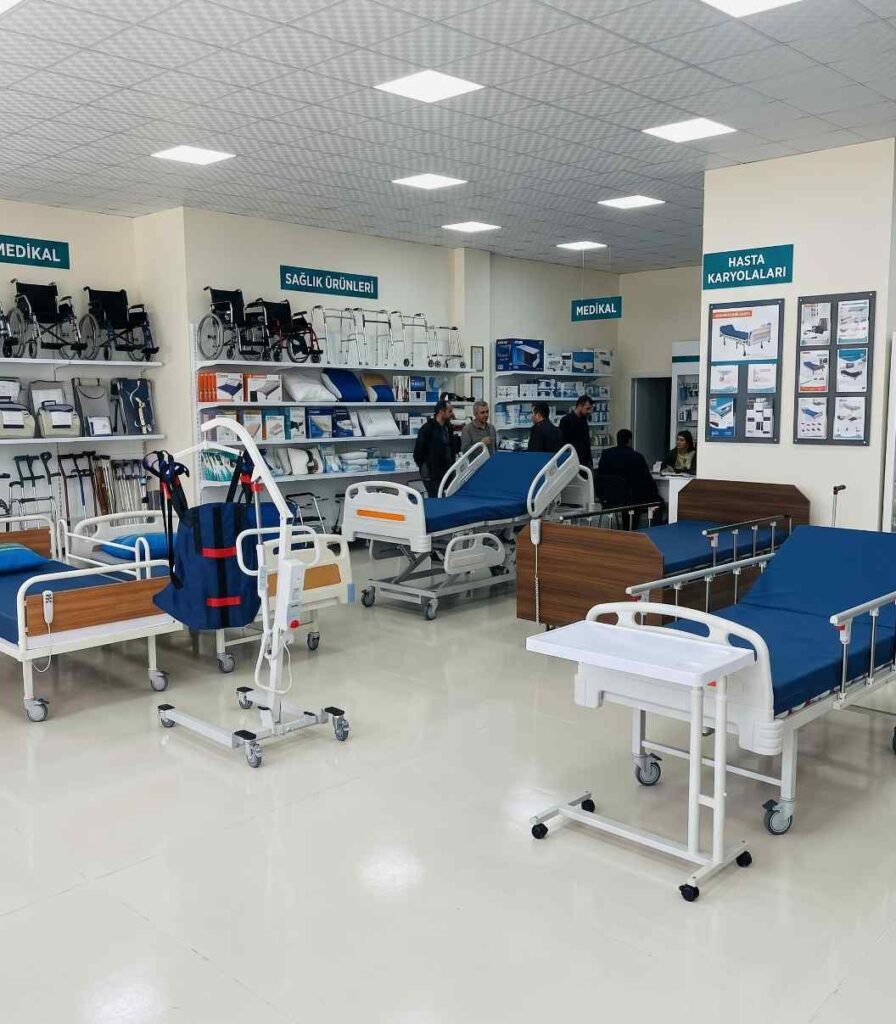Evde kullanım için hasta yatağı ölçülerinin ve oda alanının planlanması